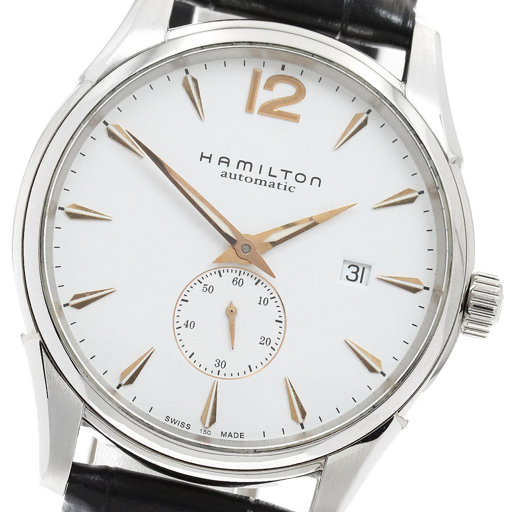 HAMILTON Jazz master H386550 Date Small Second white Dial Automatic Men's Watch_957156