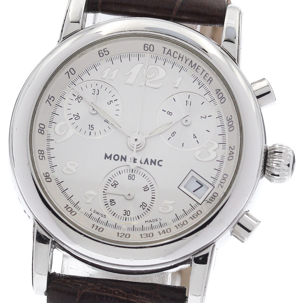MONTBLANC Meisterstic 7039 Chronograph Silver Dial Quartz Ladies Watch_957167
