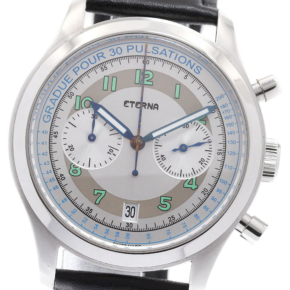 Eterna Heritage Pulzometer 1942.41 Date Silver Dial Automatic Men's Watch_957192