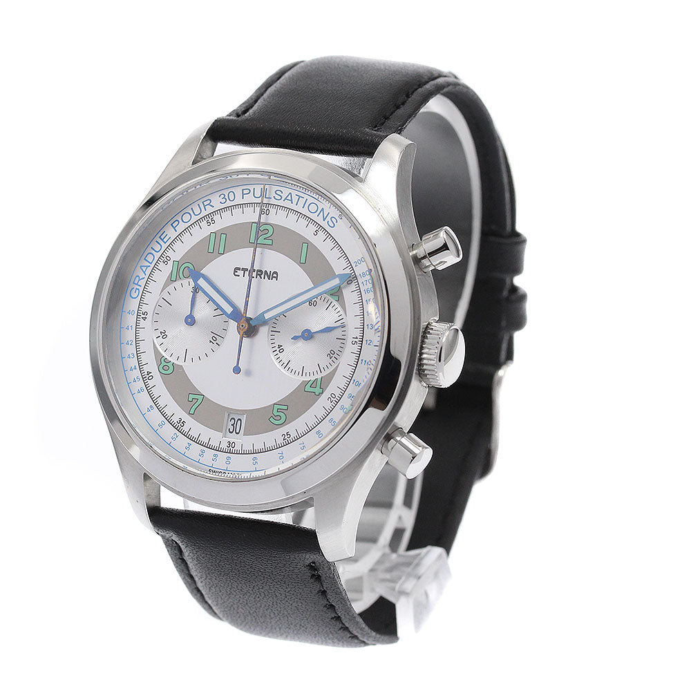 Eterna Heritage Pulzometer 1942.41 Date Silver Dial Automatic Men's Watch_957192