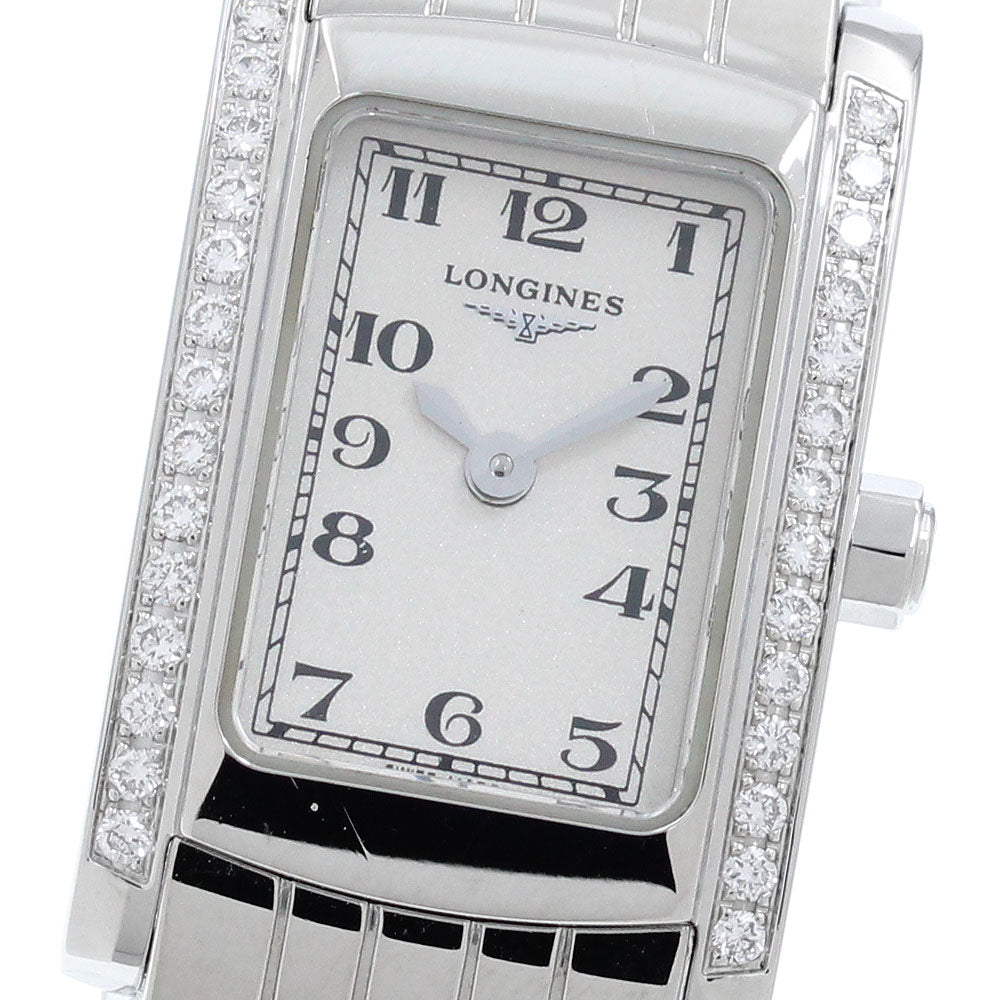 LONGINES Dolce Vita L5.158.0 Side diamond white Dial Quartz Ladies Watch_957196