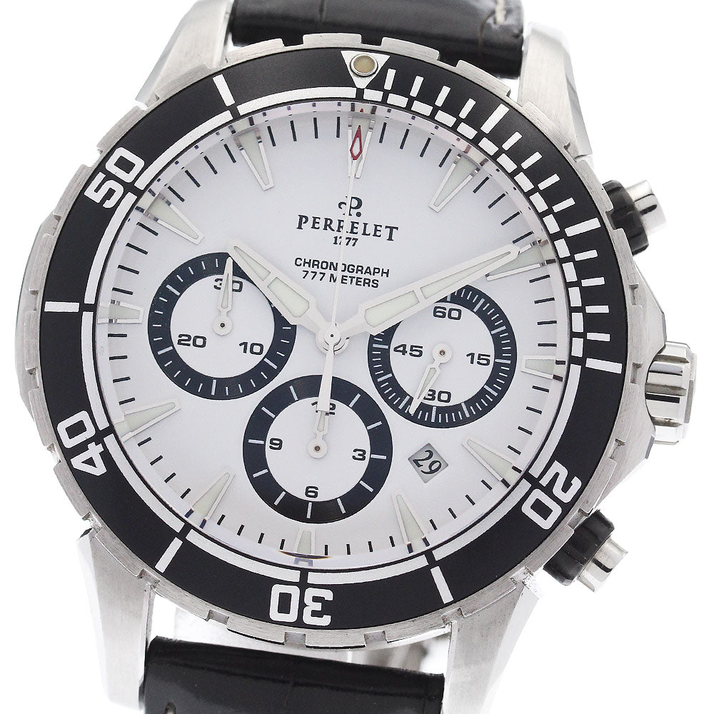 PERRELET Seacraft A1054 Chronograph Date white Dial Automatic Men's Watch_957218