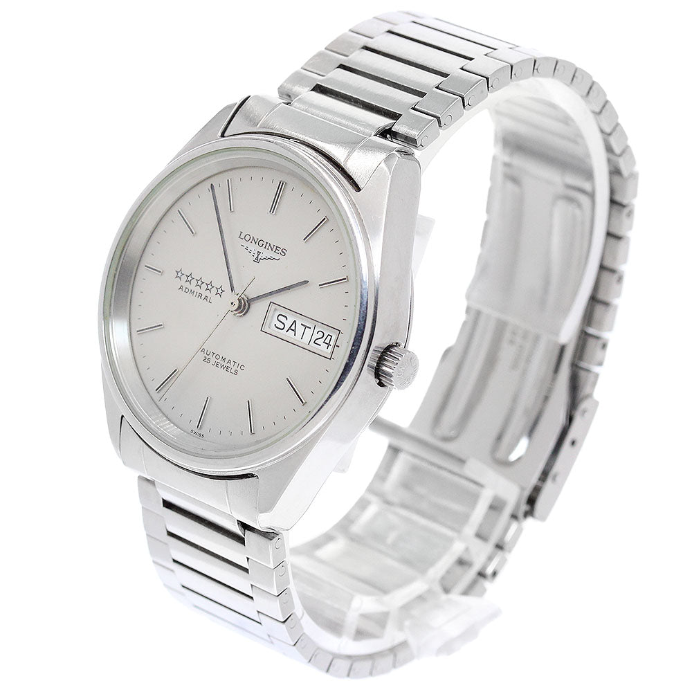 LONGINES Admiral 5 Star L7.634.4 Day date Silver Dial Automatic Men's_957222