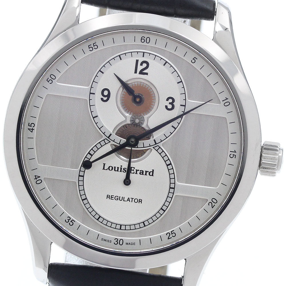 Louis Erard Collection 1931 Regulator Semi-Skeleton 52206AA30 Silver Dial Hand Winding Men's Watch_957253