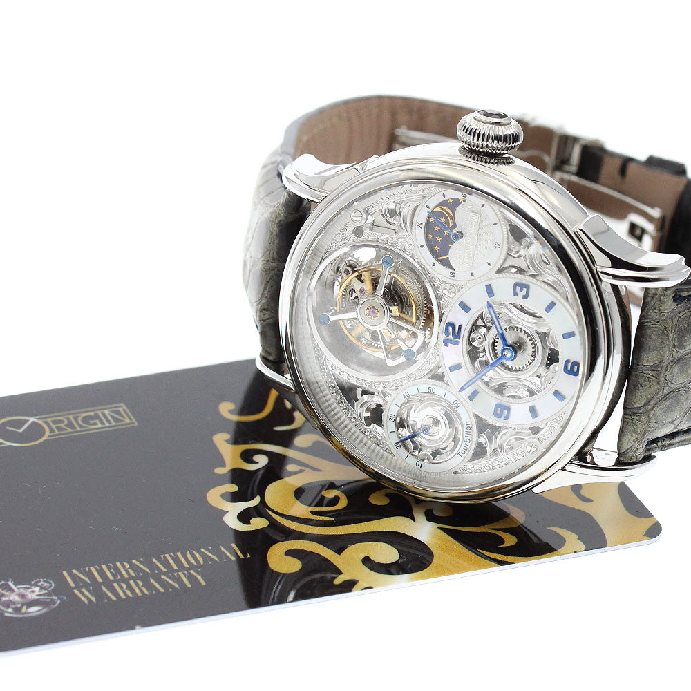 MEMORIGIN Starlit Legend MO1231 Tourbillon Skeleton / white shell Dial Hand Winding Men's Watch_957257