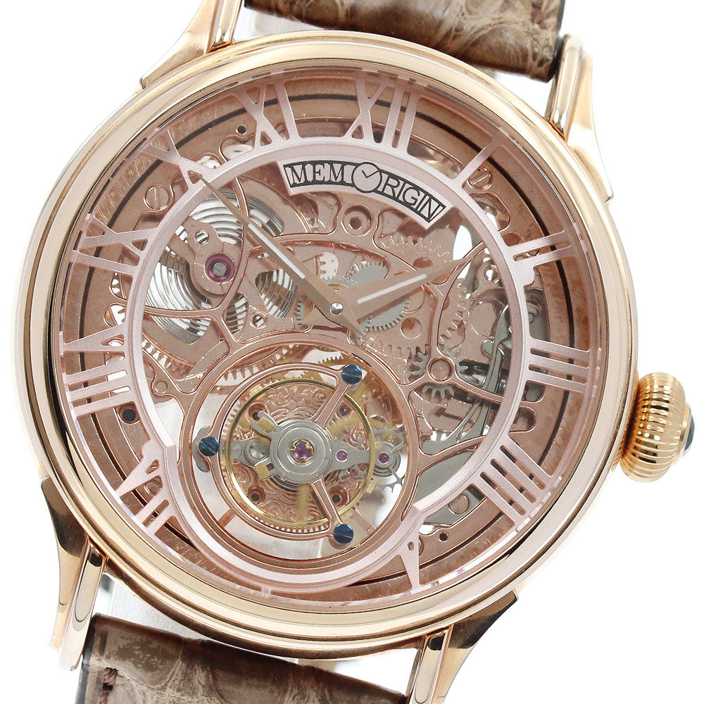 MEMORIGIN Auspicious 4894379050126 Tourbillon skeleton Dial Hand Winding Men's Watch_957259