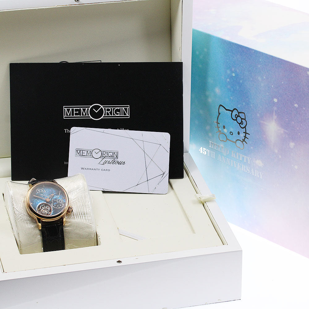 MEMORIGIN Hello Kitty Cosmo Tourbillon 4894379692012 Diamond blue Dial Hand Winding Men's Watch_957292