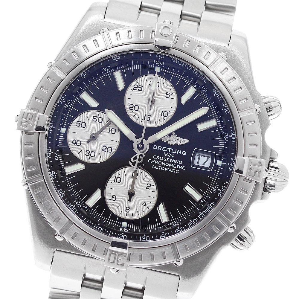 BREITLING Crosswind A13355 Date Chronograph Black Dial Automatic Men's _957356