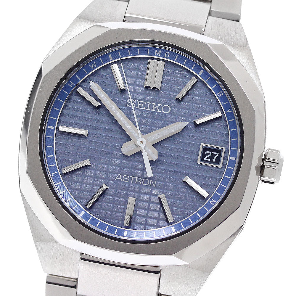 SEIKO Astron SBXY101/7B62-0AD0 blue Dial Solar Powered Radio Men's Watch_957384