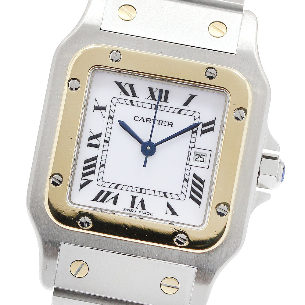 CARTIER Santos GalbeeLM 81036288 Date YG bezel white Dial Automatic Men's_957476