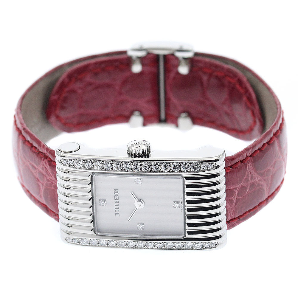 Boucheron REFLET Side diamonds 4P diamonds Silver Dial Quartz Ladies Watch_957484