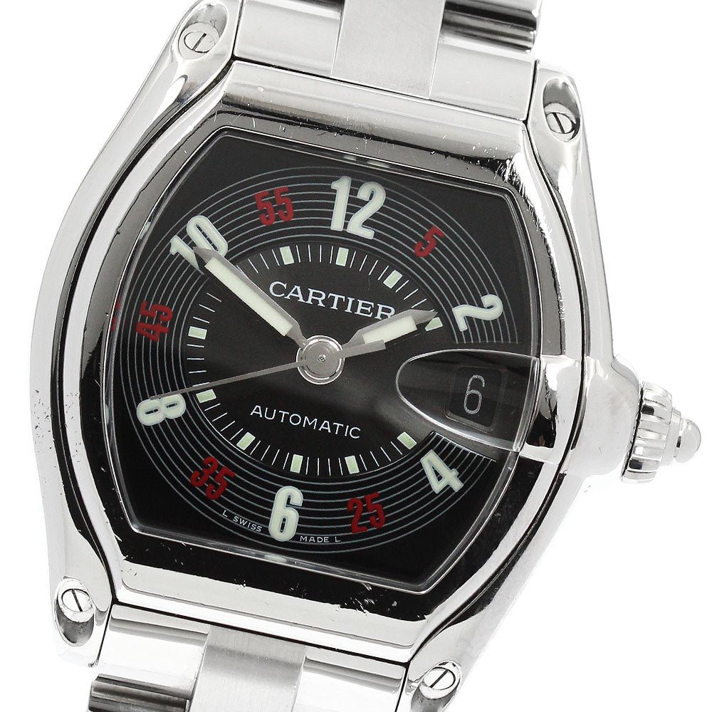 CARTIER Roadster LM W62002V3 Date black Dial Automatic Men's Watch_957487