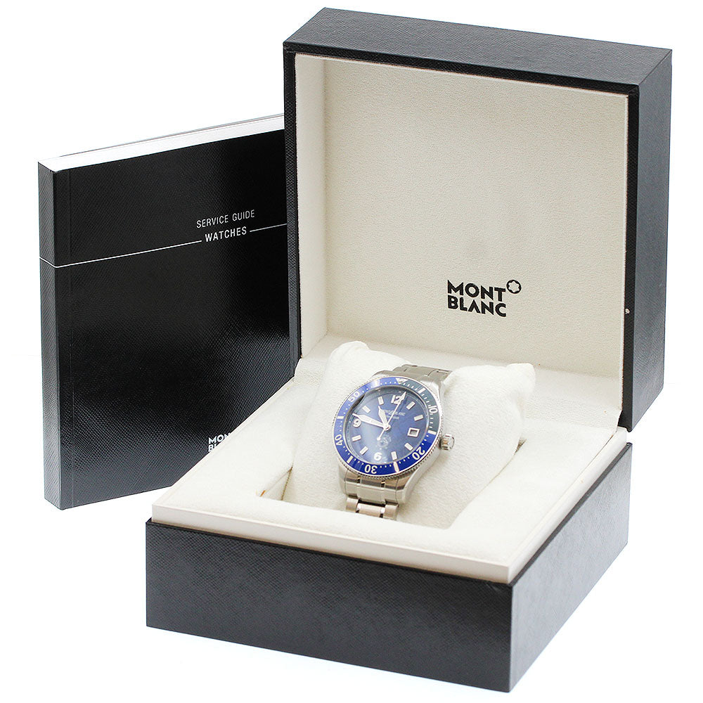 MONTBLANC 1858 Ice Sea 129369 Date blue Dial Automatic Men's Watch_957492