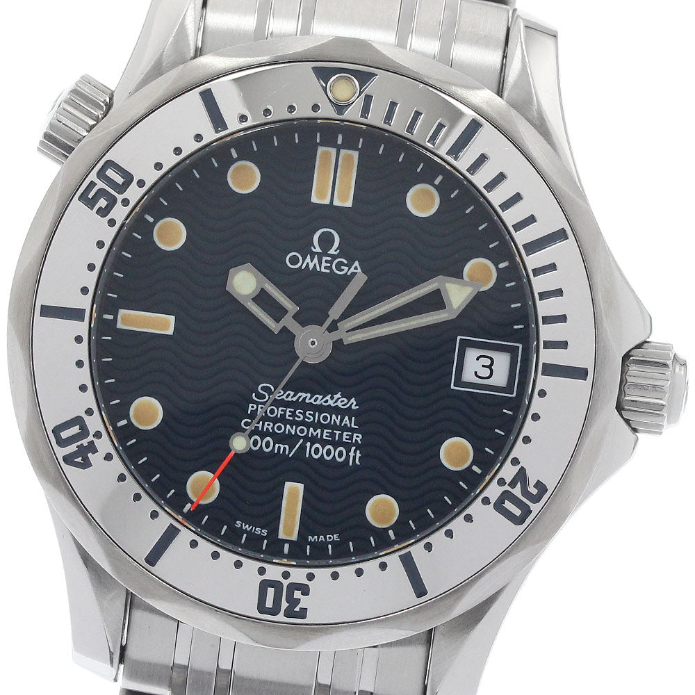 OMEGA Seamaster Diver 300M 2552.80 Date Navy Dial Automatic Boy's Watch_957503