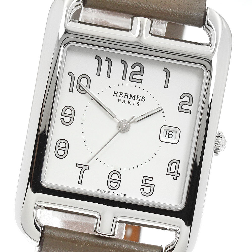 HERMES Cape Cod CC2.710 Date Silver Dial Quartz Men's Watch_957513