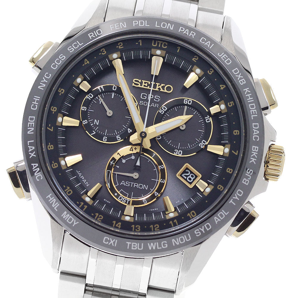 SEIKO Astron SBXB007/8X82-0AB0-1 GPS Solar Powered Radio Men's Watch_957519