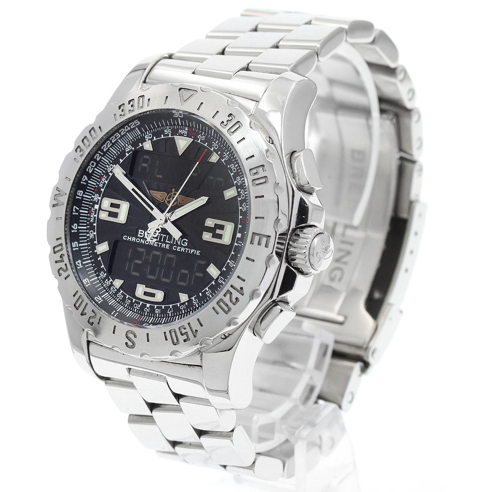 BREITLING Air wolf A78363 black Dial Quartz Men's Watch_957570