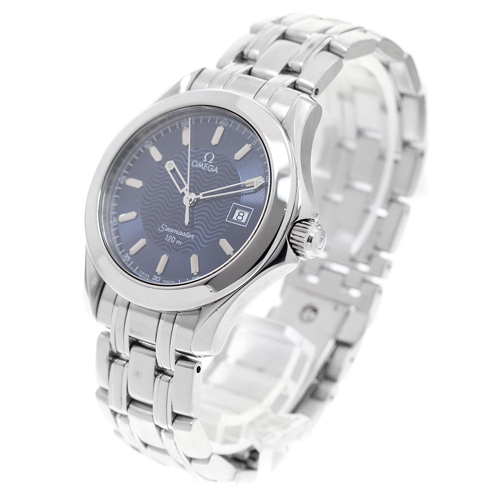 OMEGA Seamaster120 2511.81 Date Navy Dial Quartz Men's Watch_957585