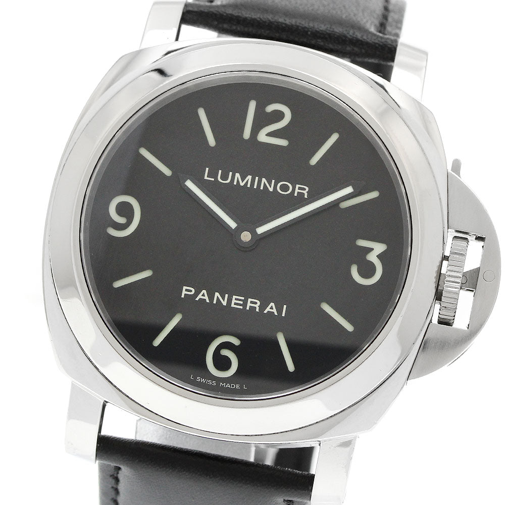 PANERAI Luminor Base 44MM PAM00112 Black Dial Hand Winding Men's Watch_957588