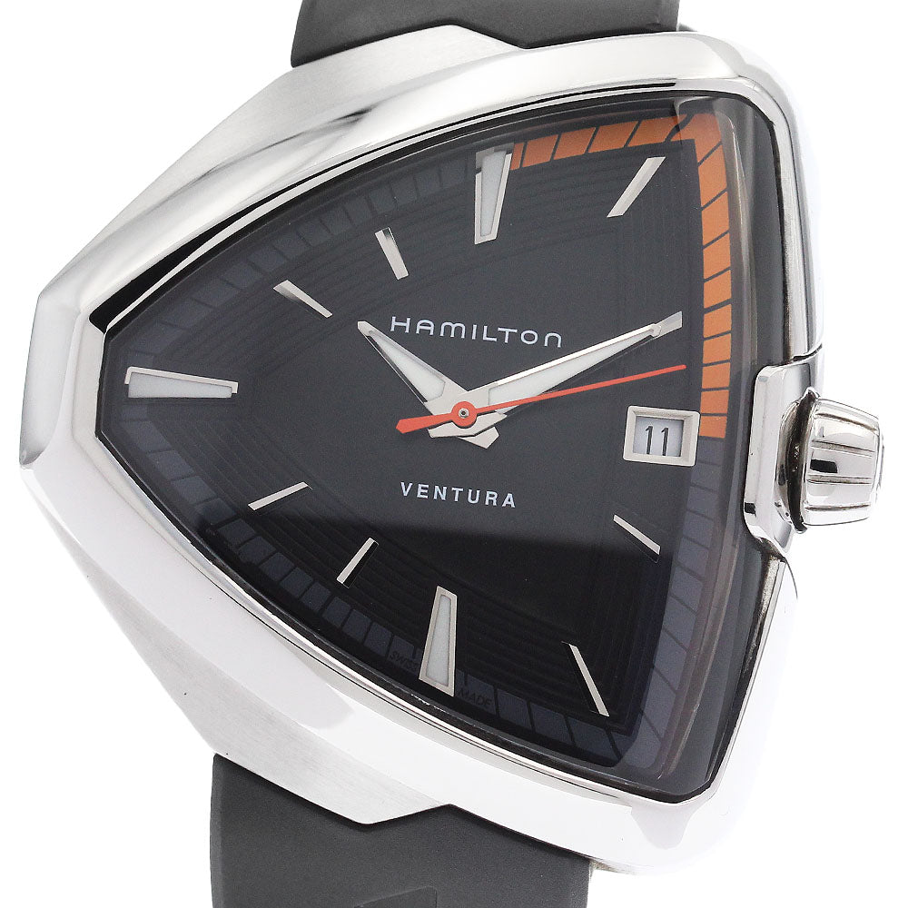 HAMILTON Ventura Elvis 80 H245510 Date black Dial Quartz Men's Watch_957589