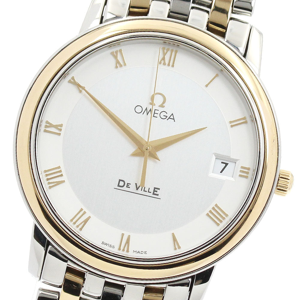 OMEGA De Ville Prestige 4310.32 YG2 tone Silver Dial Quartz Men's Watch_957641