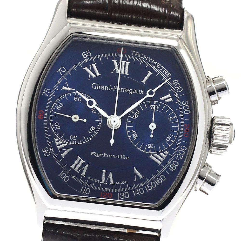 GIRARD PERREGAUX Richeville 2710 Chronograph blue Dial Hand Winding Men's Watch_957647