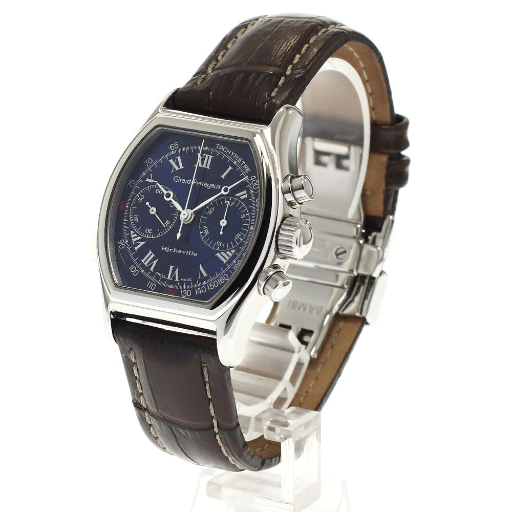 GIRARD PERREGAUX Richeville 2710 Chronograph blue Dial Hand Winding Men's Watch_957647