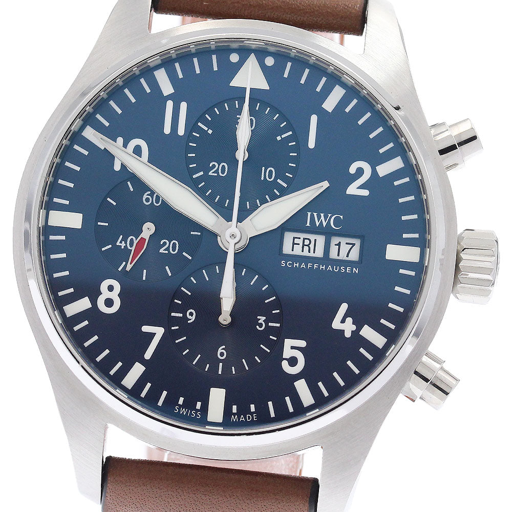 IWC SCHAFFHAUSEN Pilot's Watch Petite Prince IW377714 Day-Date AT Men's_957679