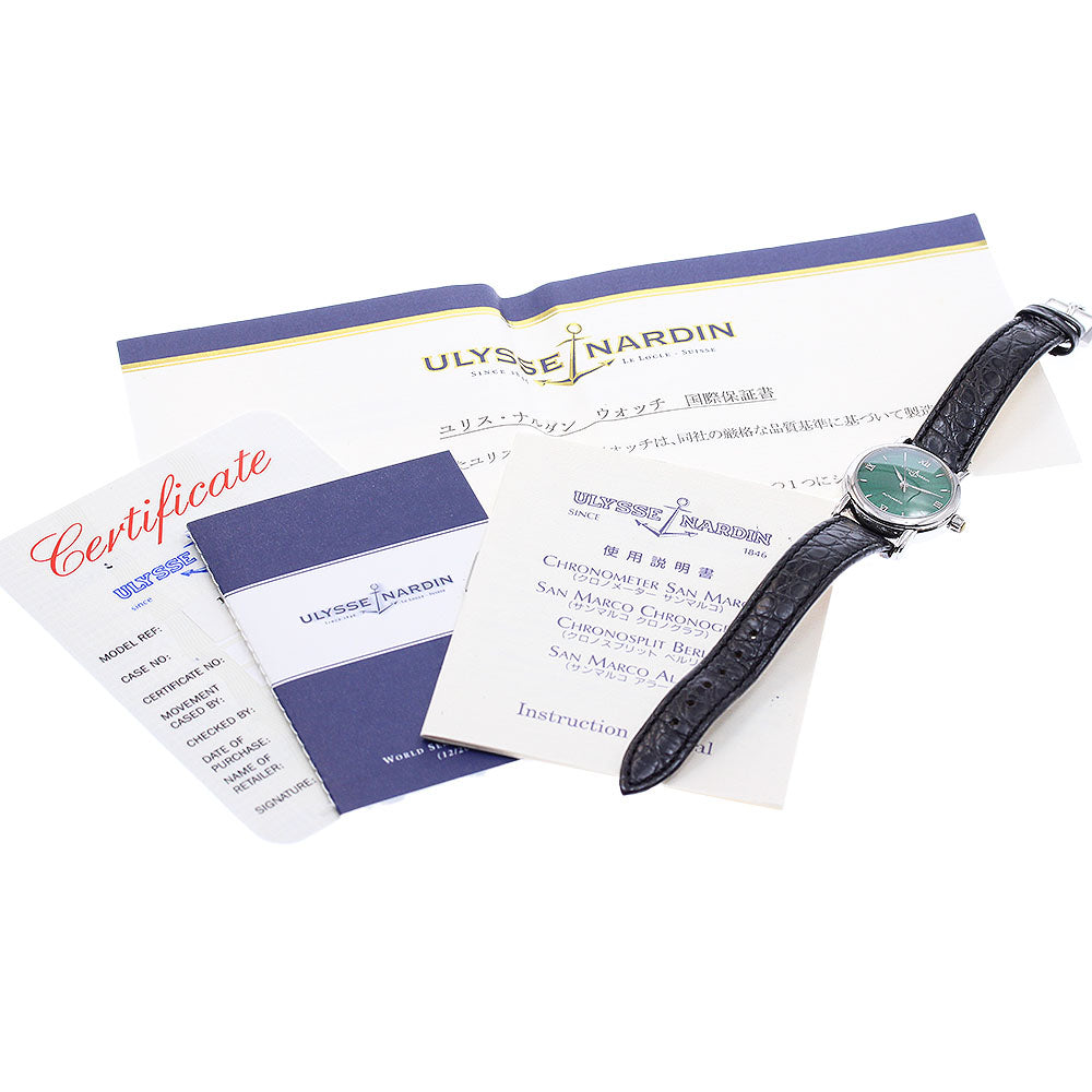 Ulysse Nardin San Marco 123-77-9 green Dial Automatic Ladies Watch_957687