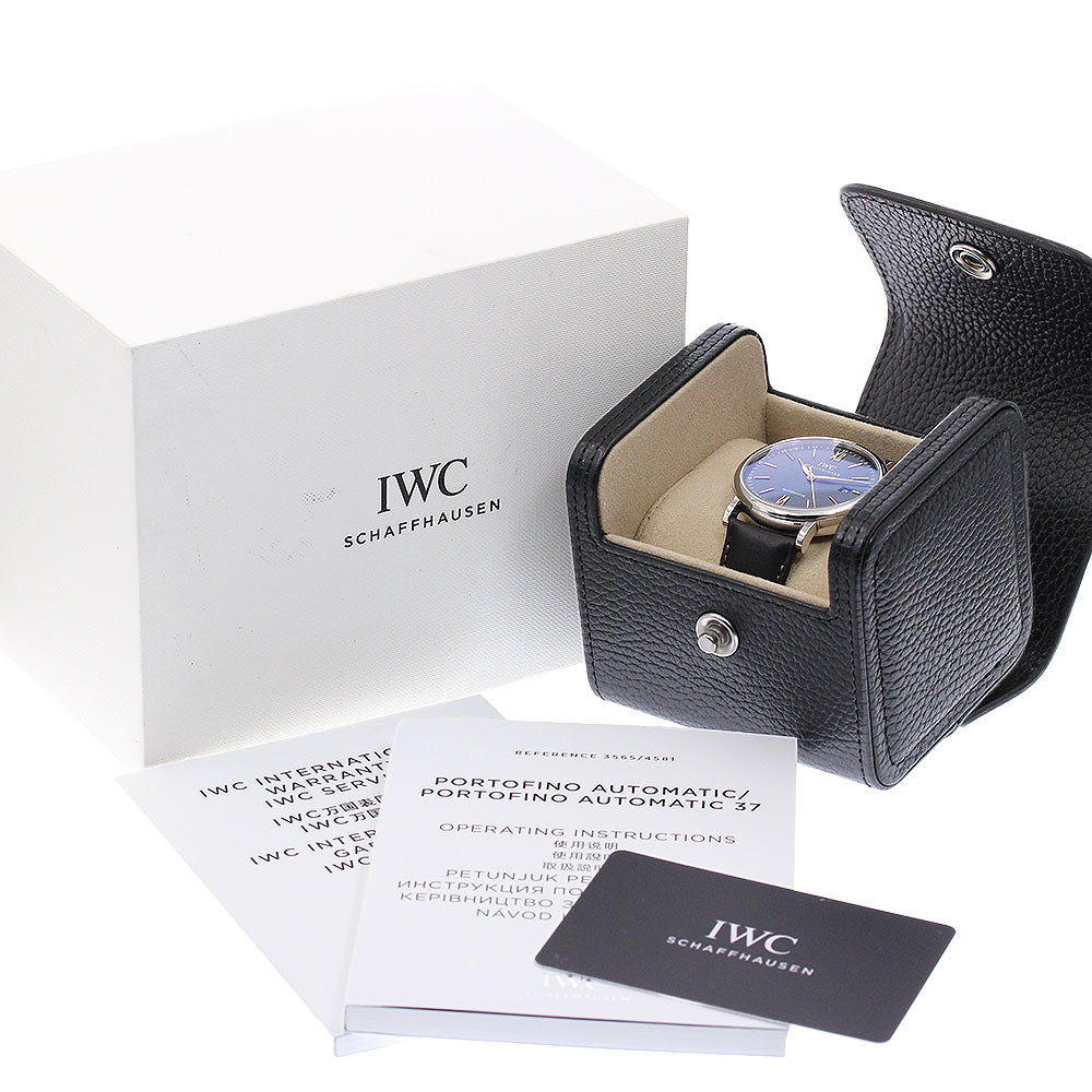 IWC SCHAFFHAUSEN Portofino IW356523 Date Navy Dial Automatic Men's Watch_957691