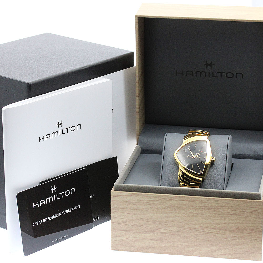 HAMILTON Ventura H243010 black Dial Quartz Men's Watch_957704