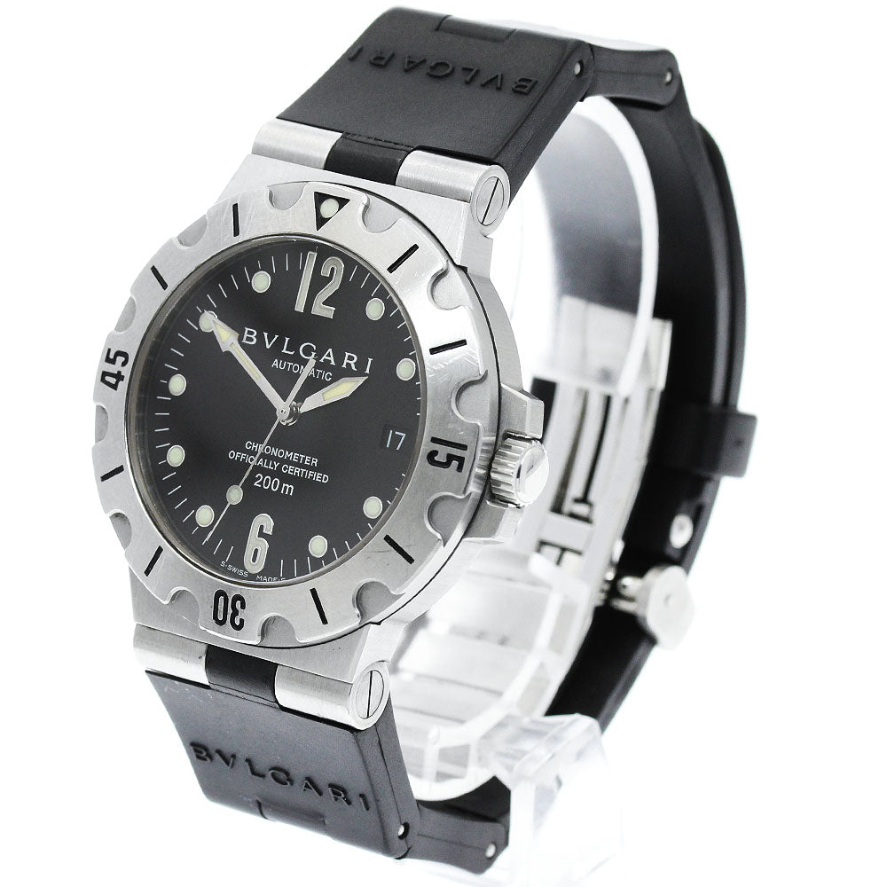BVLGARI Diagono Scuba SD38S Date black Dial Automatic Men's Watch_957708