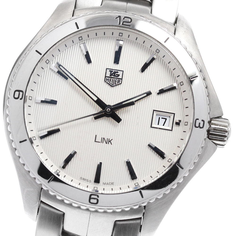 TAG HEUER Link WAT1111 Date Silver Dial Quartz Men's Watch_957721