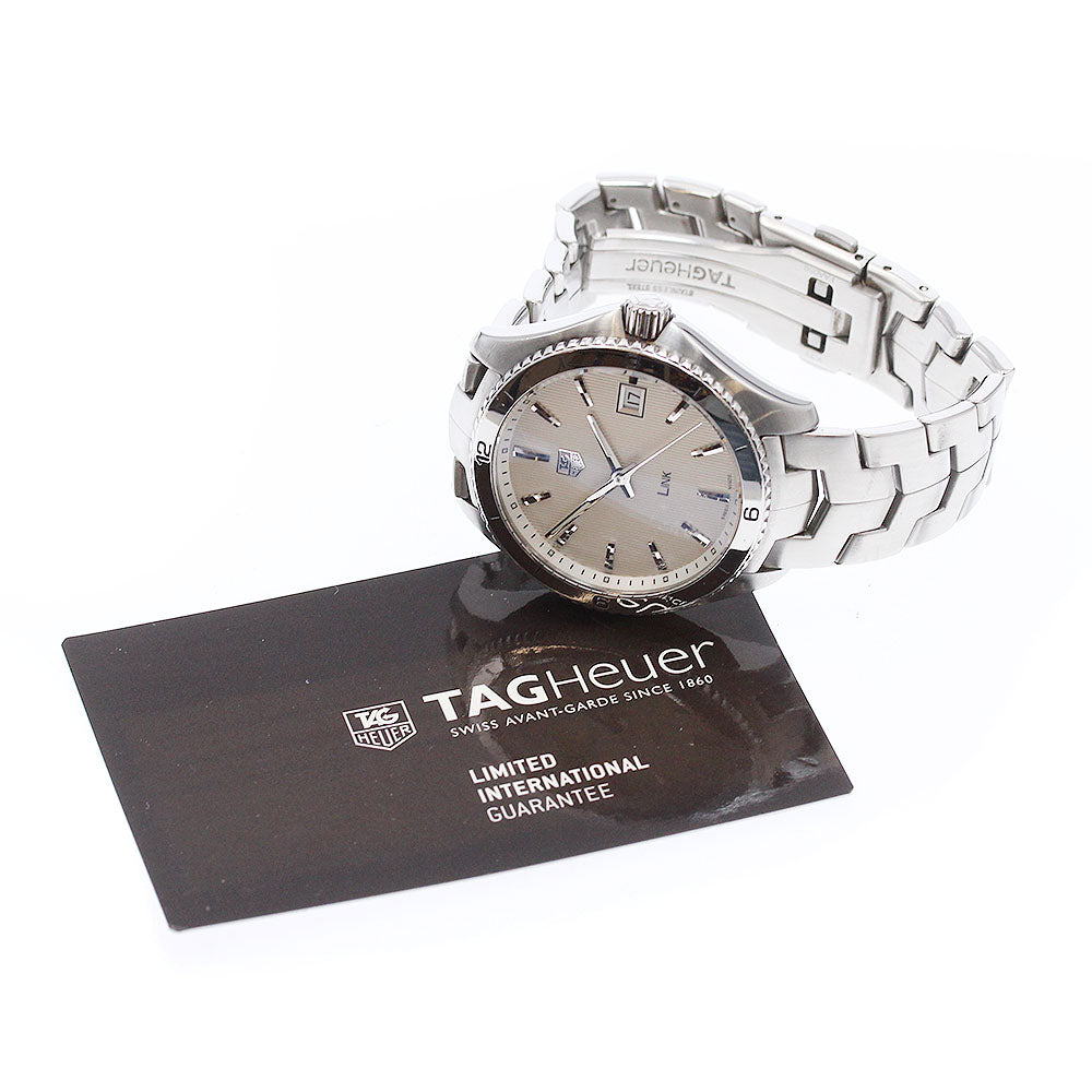 TAG HEUER Link WAT1111 Date Silver Dial Quartz Men's Watch_957721