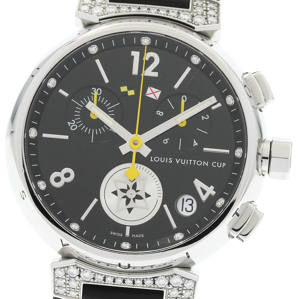 LOUIS VUITTON Tambour Lovely Cup Q11BK 12P lug diamond Quartz Men's Watch_957723