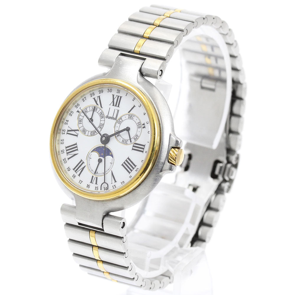 Dunhill Millennium Triple calendar moon phase white Dial Quartz Boy's _957733