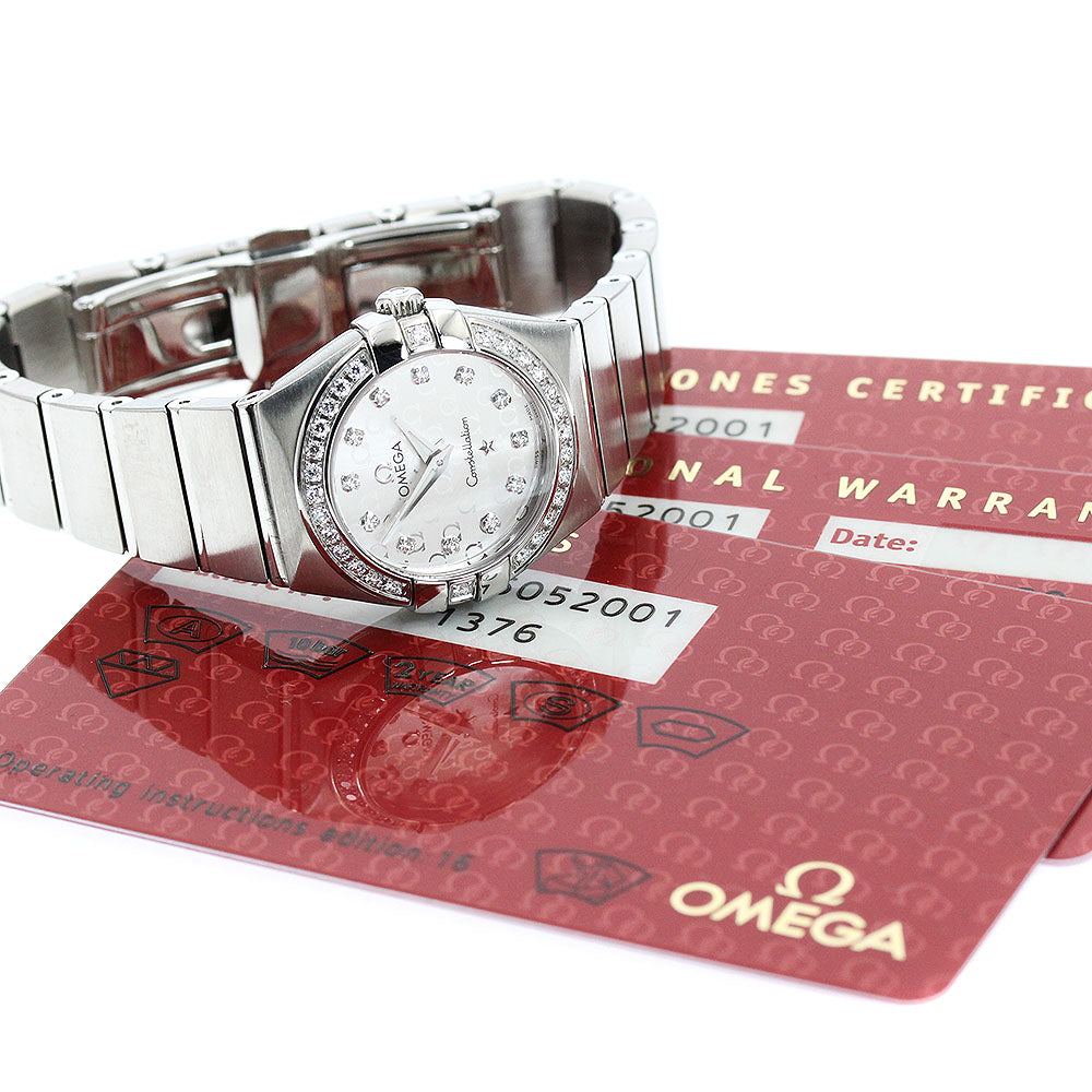 OMEGA Constellation 123.15.24.60.52.001 Diamond bezel 12P Quartz Ladies_957757