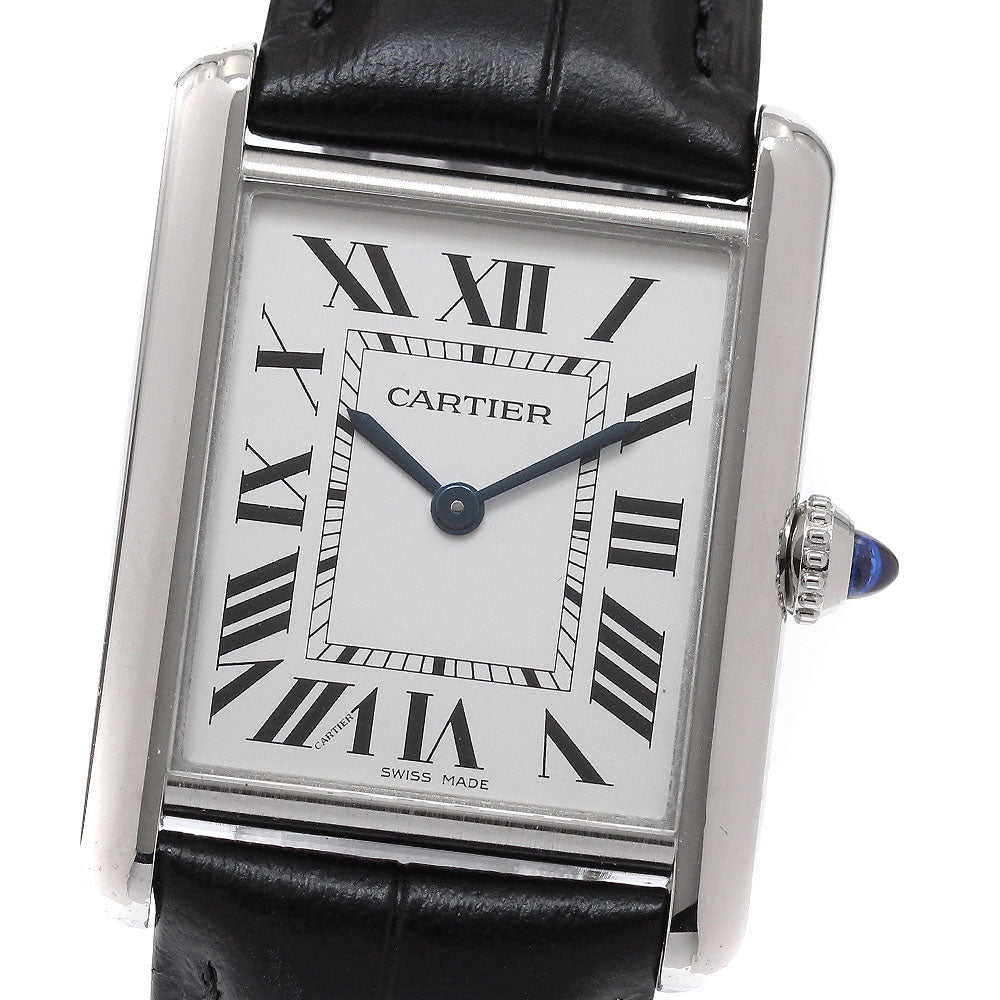 CARTIER tank mast LM WSTA0041 Silver Dial Quartz Men's Watch_957786