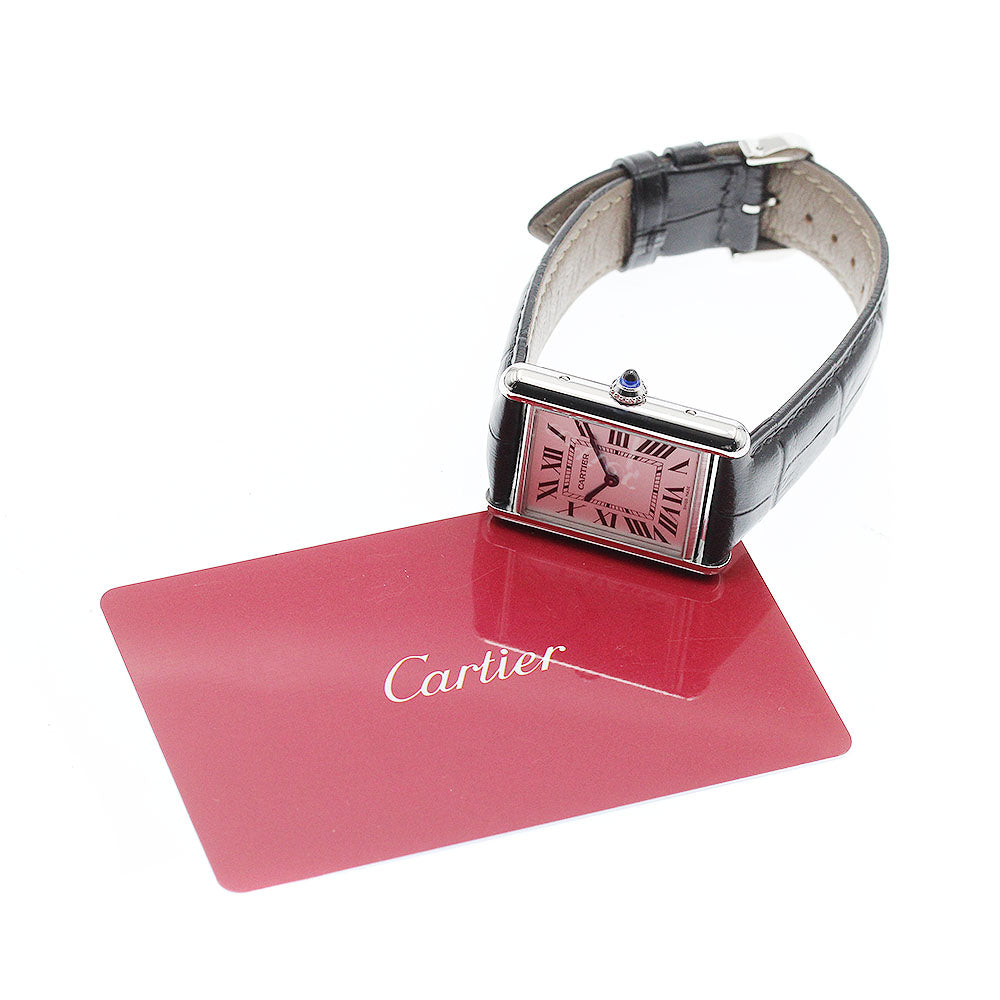 CARTIER tank mast LM WSTA0041 Silver Dial Quartz Men's Watch_957786