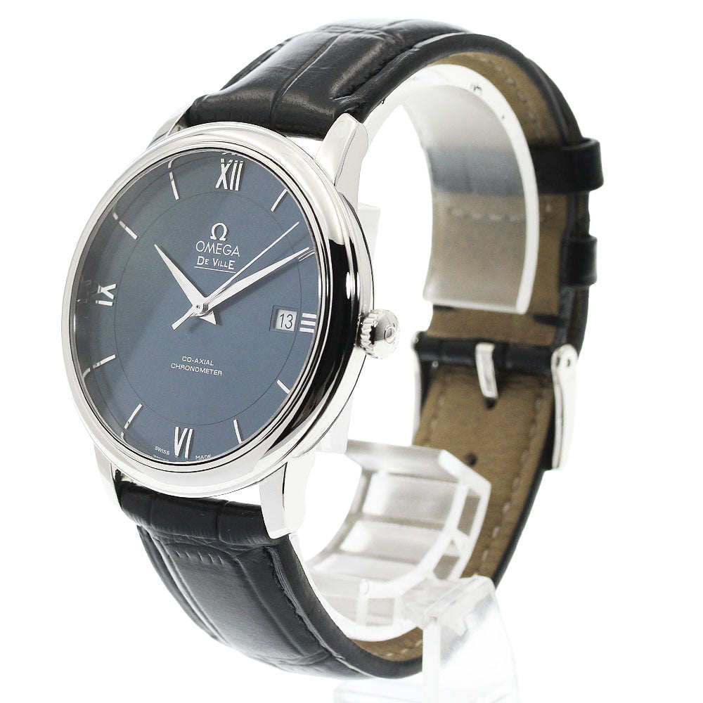 OMEGA De Ville Prestige 424.13.40.20.03.001 Date Co-Axial Navy Dial Automatic Men's Watch_957827