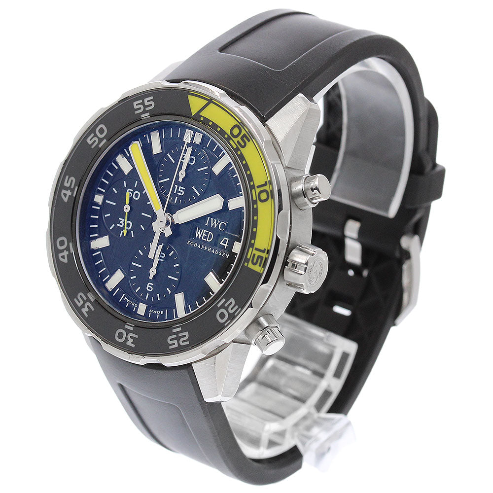 IWC SCHAFFHAUSEN Aquatimer Chronograph IW376709 Day date black Dial Automatic Men's Watch_957832