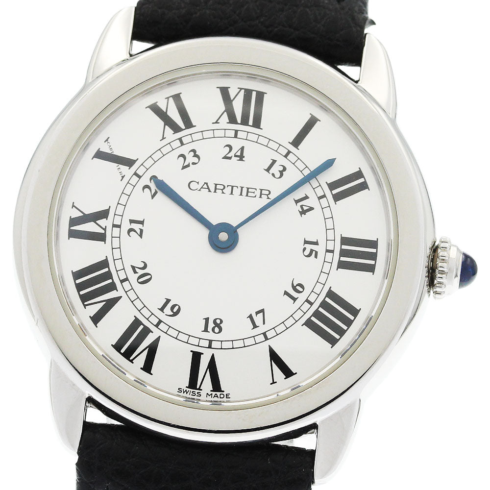CARTIER Ronde Solo SM W6700155 Silver Dial Quartz Ladies Watch_957874