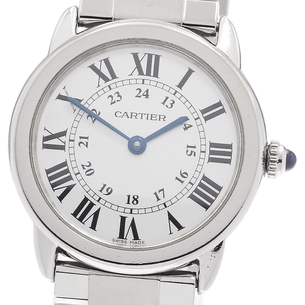 CARTIER Ronde SoloSM W6701004 Silver Dial Quartz Ladies Watch_957877