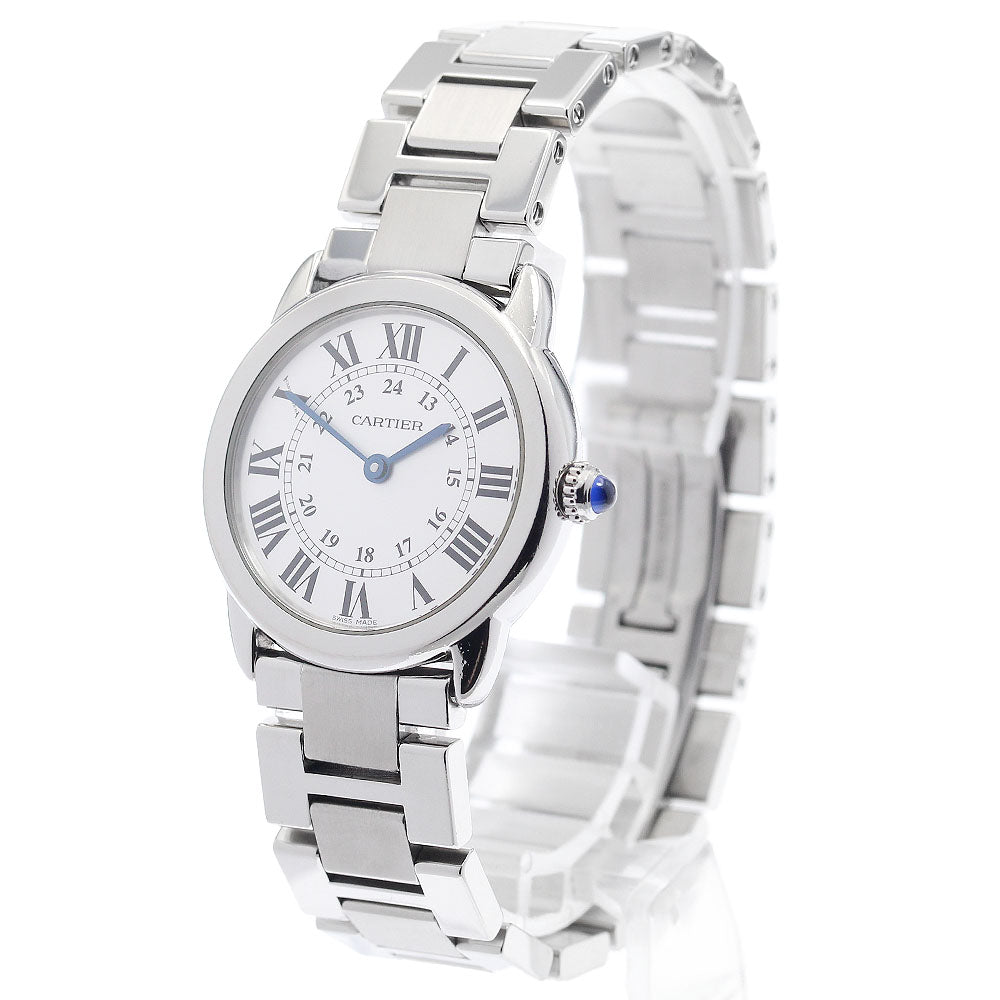 CARTIER Ronde SoloSM W6701004 Silver Dial Quartz Ladies Watch_957877