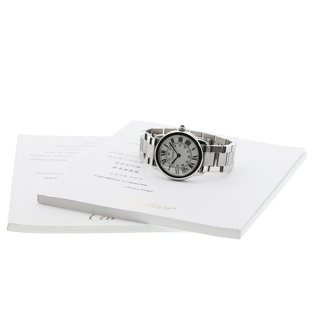 CARTIER Ronde SoloSM W6701004 Silver Dial Quartz Ladies Watch_957882