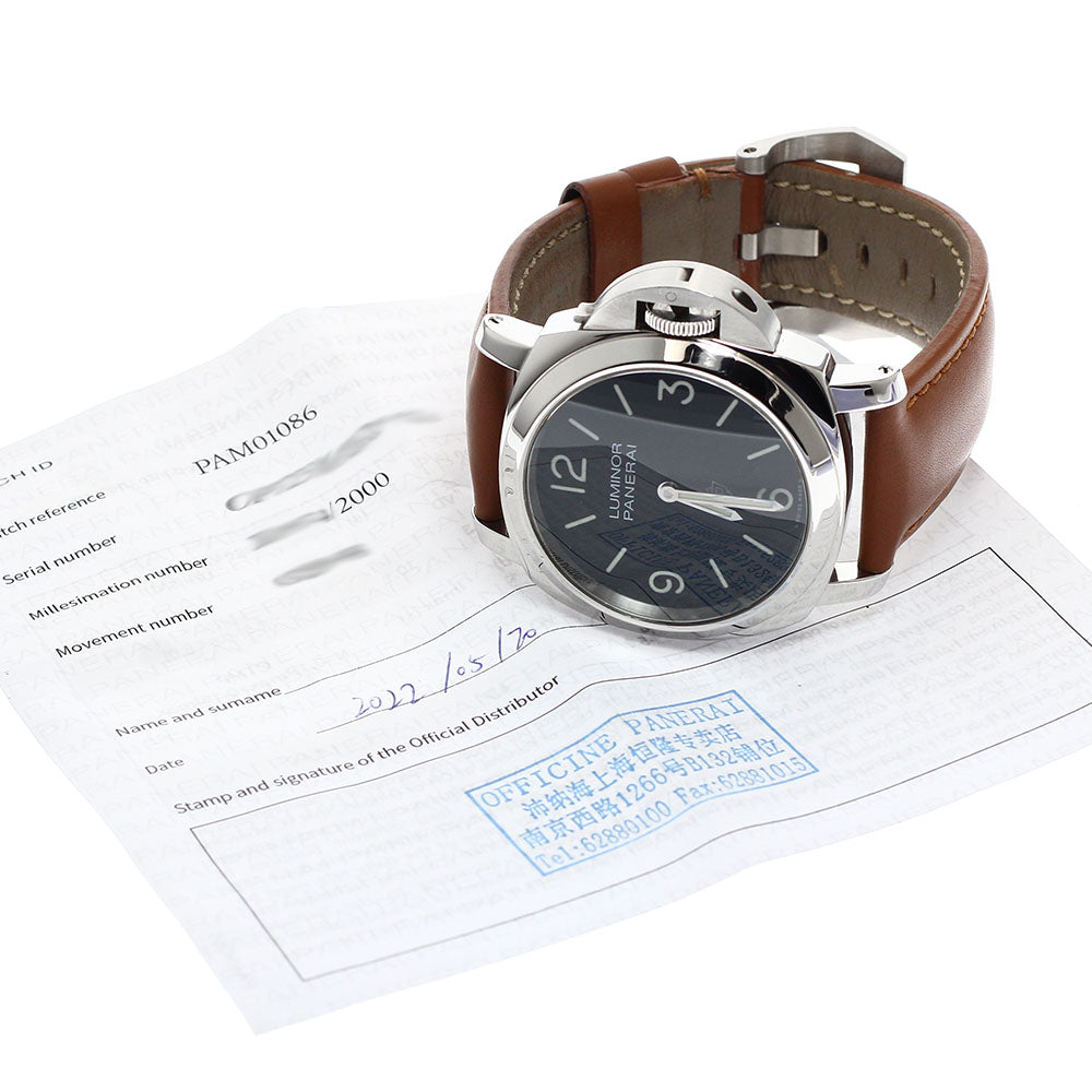 PANERAI Luminor Base Logo 44mm PAM01086 Hand Winding Men's Watch_957932