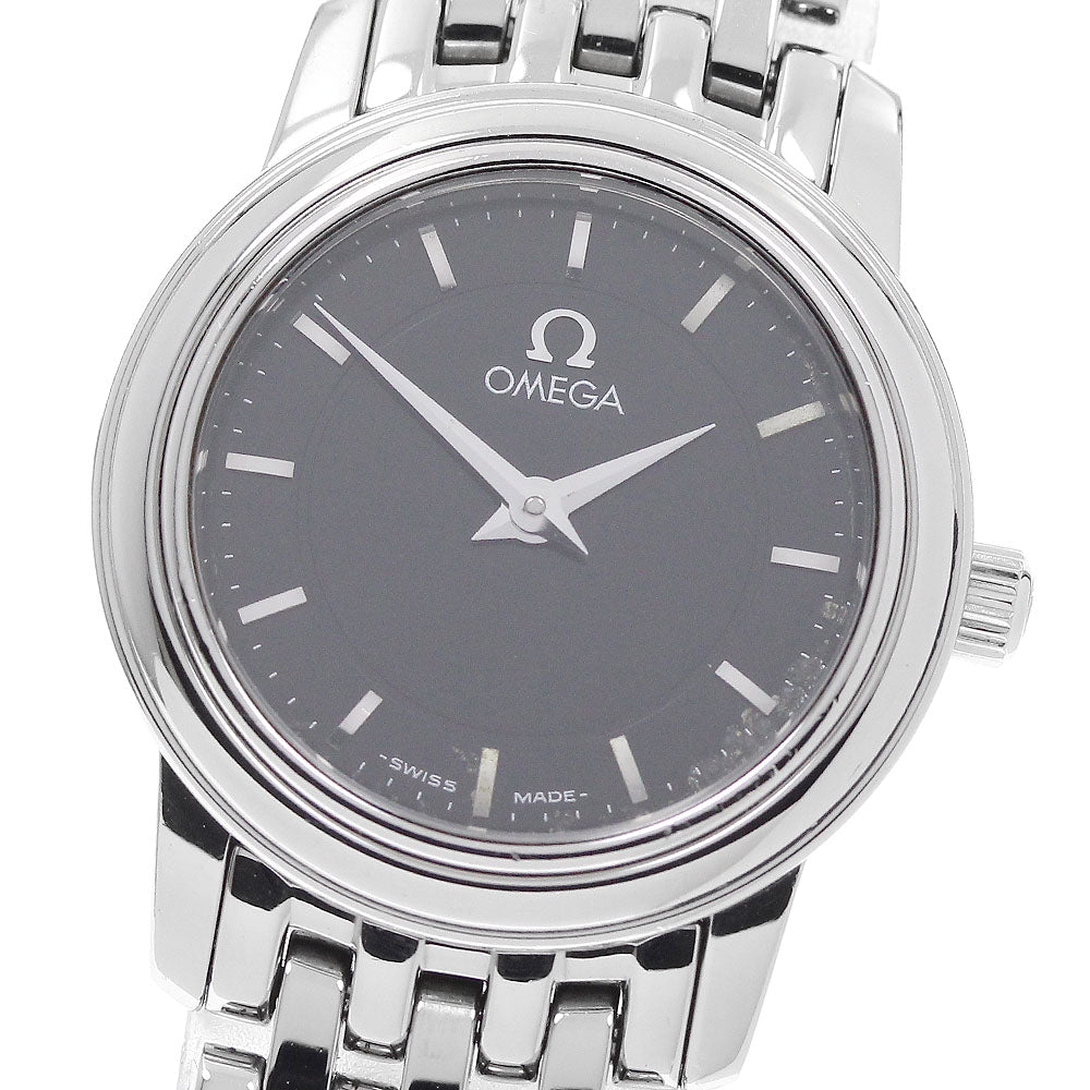 OMEGA De Ville Prestige 4570.51 black Dial Quartz Ladies Watch_958019