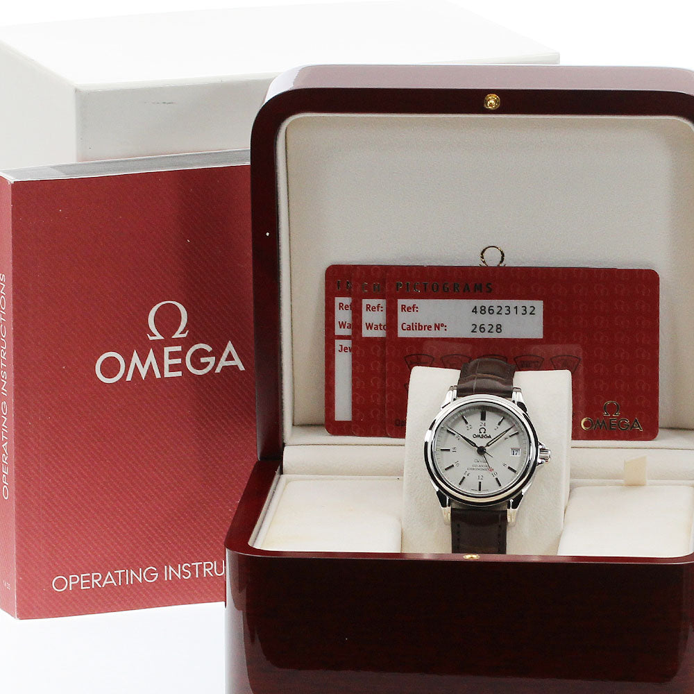 OMEGA De Ville Coaxial 4862.31.32 GMT Silver Dial Automatic Men's Watch_958020