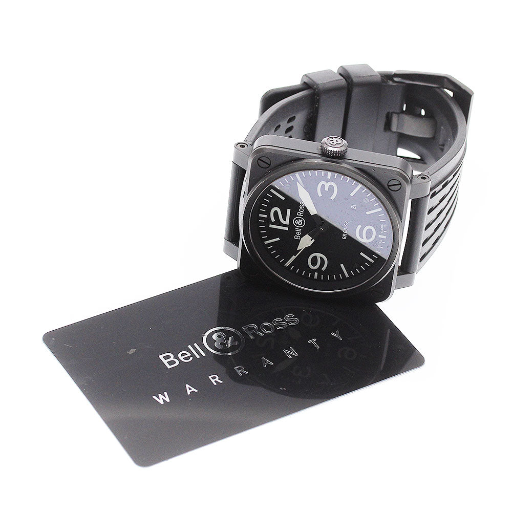 Bell＆Ross Aviation Military BR03-92-S Date Black Dial Automatic Men's _958029