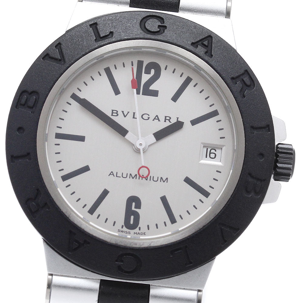 BVLGARI aluminum AL38TA Date Silver Dial Automatic Men's Watch_958045